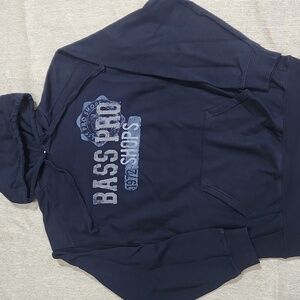 Y2K Bass Pro Shops Hooded Pullover - Size Medium